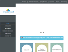 Tablet Screenshot of indianclusters.org